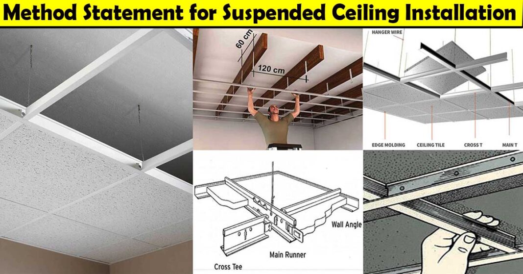 Method Statement for Suspended Ceiling Installation