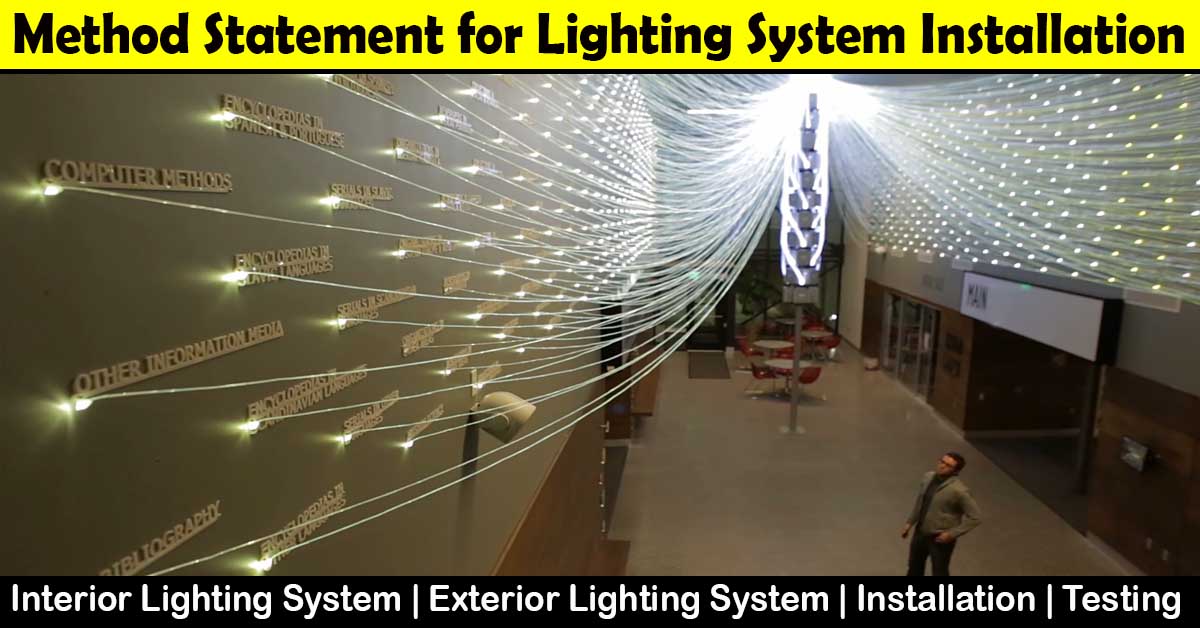 Installation Method Statement for Cable Tray Ladder & Trunking – Method  Statement HQ