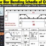 Calculator for Bar Bending Schedule of One-Way Slab with Dimensions and Calculations Displayed