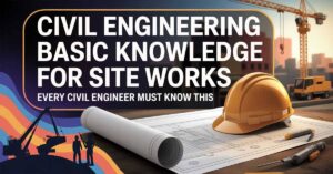 Civil Engineering Basic Knowledge for Site Works – essential tips for site engineers, slab reinforcement, and construction basics.
